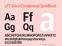 Fuente LFT Etica Condensed